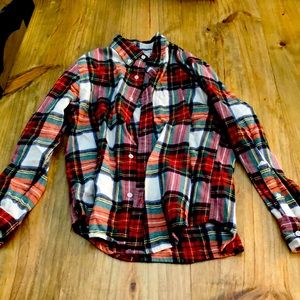 J. Crew Crewcuts boys size 12 flannel plaid shirt